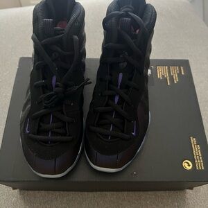 Nike Black and Purple Sneakers